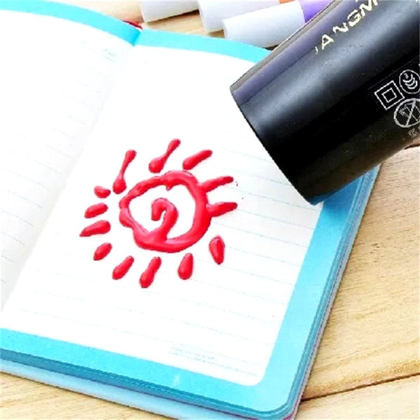 🔥50% popust🏷️🎨 Čarobni 3D flomasterji PUFFPENS – 6-barvni komplet ⚡ hitro napihovanje 🌟 večpovršinska uporaba 🎁 otroško ustvarjalno darilo