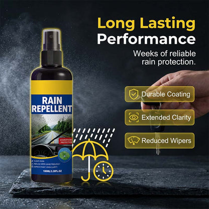 “1+1 ingyen 🎁✨”💧 Kristálytiszta víztaszító szélvédő-spray, 🚗 hidrofób bevonattal, 🌧️ heves esőben is tiszta kilátás – 100 ml