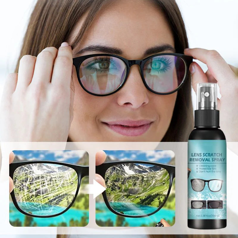 🔥50% Kedvezmény📦Kombinált csomag🔗🕶️ Könnyen használható lencsekarcolás-javító spray, 👓 minden típusú lencséhez, 🌿 Aloe verával és kókuszolajjal