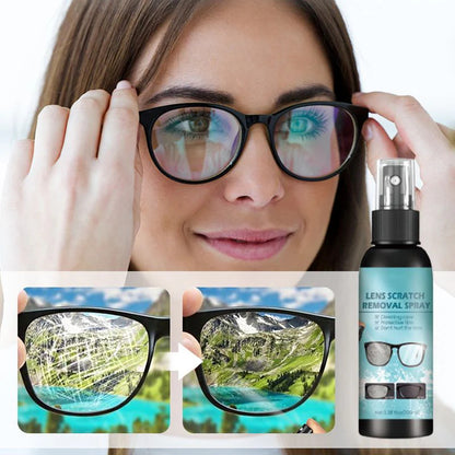 🔥50% Kedvezmény📦Kombinált csomag🔗🕶️ Könnyen használható lencsekarcolás-javító spray, 👓 minden típusú lencséhez, 🌿 Aloe verával és kókuszolajjal