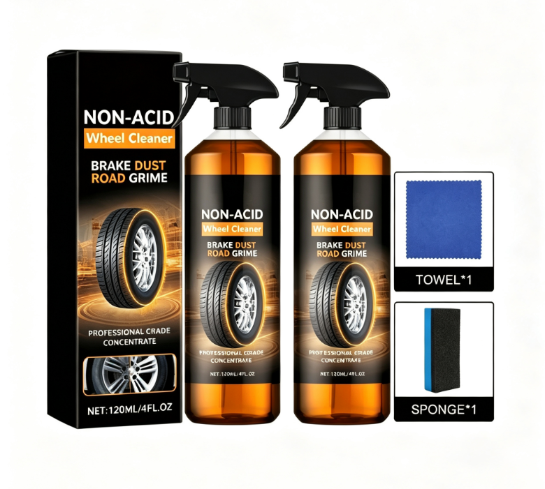 “1+2ingyen 🎁✨”⏰ Korlátozott ideig érvényes ajánlat 🎁🚗 Savmentes keréktisztító szett – 🧼 fékpor eltávolító, ✨ gumi fényező – minden típusú felnihez
