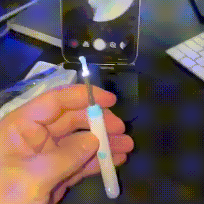 "1+1 brezplačno 🎁✨" 👂👂📱 Vidite, kar počnete! EARSCAN HD vizualni čistilec ušes – 📹1080P kamera, 💡6 LED luči, 📲slika v živo na telefonu