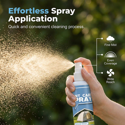 🔥 Kettőt vásárolva egyet ingyen kapsz ⏰🏕️ Kaland után koszos a sátrad? 🌧️ Fél az esőtől? 🧴 Ez a tisztító spray új fényt ad – mélytisztítás, vízlepergető védelem, penészgátló