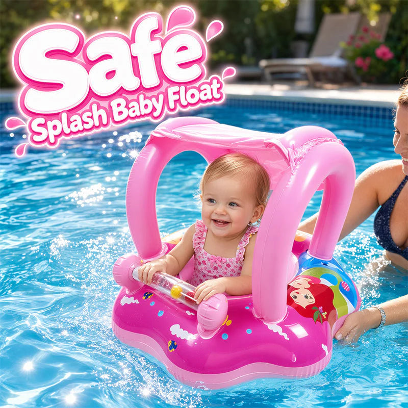 🔥50% Kedvezmény🏷️⛵💦 Mini kapitány a medencében! Gyerek jacht alakú úszómatrac – 🌞naptetővel, 🔫beépített vízipisztollyal, 🛡️biztonságos ülőke