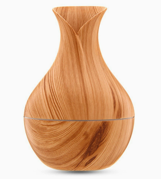 🔥50% Kedvezmény🏷️🪵 Ultrahangos aromadiffúzor párásító – 💡 színes hangulatfény, 👆 egygombos vezérlés – hálószoba és iroda számára