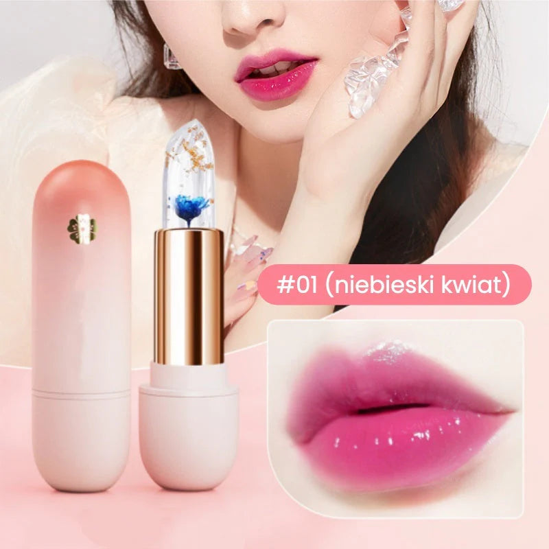 💄 Hidratáló rúzs virágszirmokkal – a hőmérséklettől függően változtatja a színét. 🌸