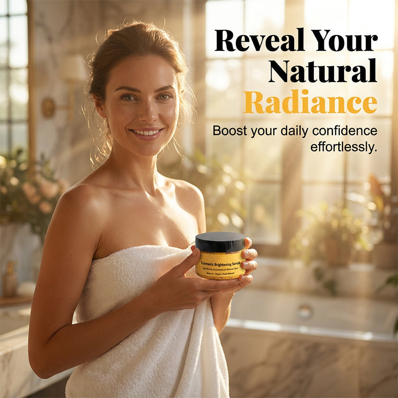 🔥50% Kedvezmény🏷️✨ Természetes kurkuma testradír, 🌊 tengeri sóval, 🌿 jojobaolajjal és E-vitaminnal – arcra és testre