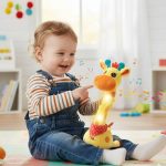 “1+1 ingyen 🎁✨”  🔥50% Kedvezmény🎤 Táncoló és beszélő plüss zsiráf – 🎵 60 gyerekdallal, 🧸 puha, ölelnivaló anyagból – GIRADANCE