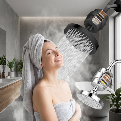 🔥50% Kedvezmény🏷️🚿 20 fokozatú szűrős zuhanyfej, 🌊 5 permetezési móddal, 🔄 360°-ban forgatható – gyengéd a bőrhöz, erős a szennyeződések ellen