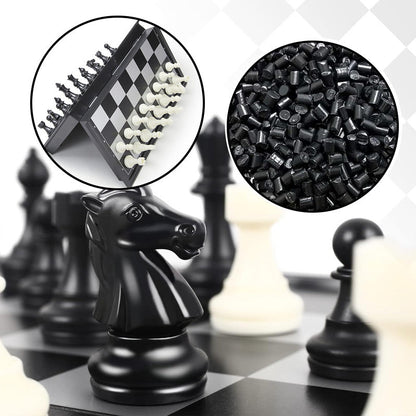 🔥50% popust🏷️♟️ Magnetna šahovska igra – 🧲 magnetne figure, 📦 zložljiva deska, 🎁 odlično darilo
