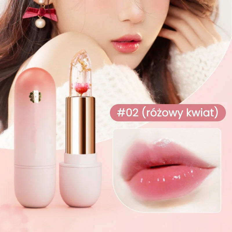 💄 Hidratáló rúzs virágszirmokkal – a hőmérséklettől függően változtatja a színét. 🌸