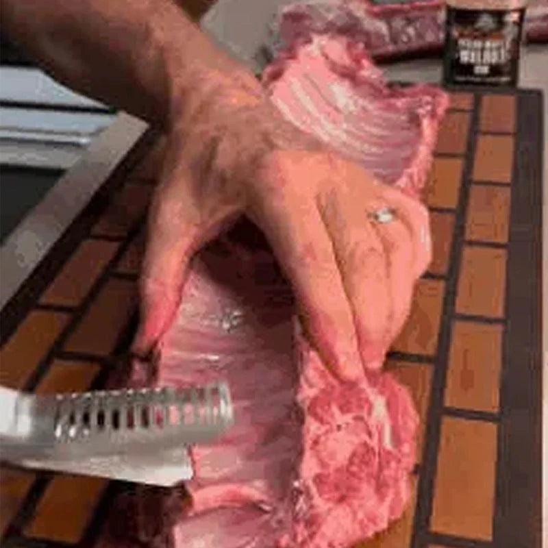 🔪 Távolítsa el a bordák bőrét gyorsan – Rozsdamentes acél BBQ bordanyúzó csúszásmentes markolattal – Utánvétes 🍖