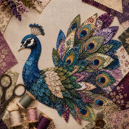 Komplet za 3D ptico patchwork tehniko | BIRDKIT