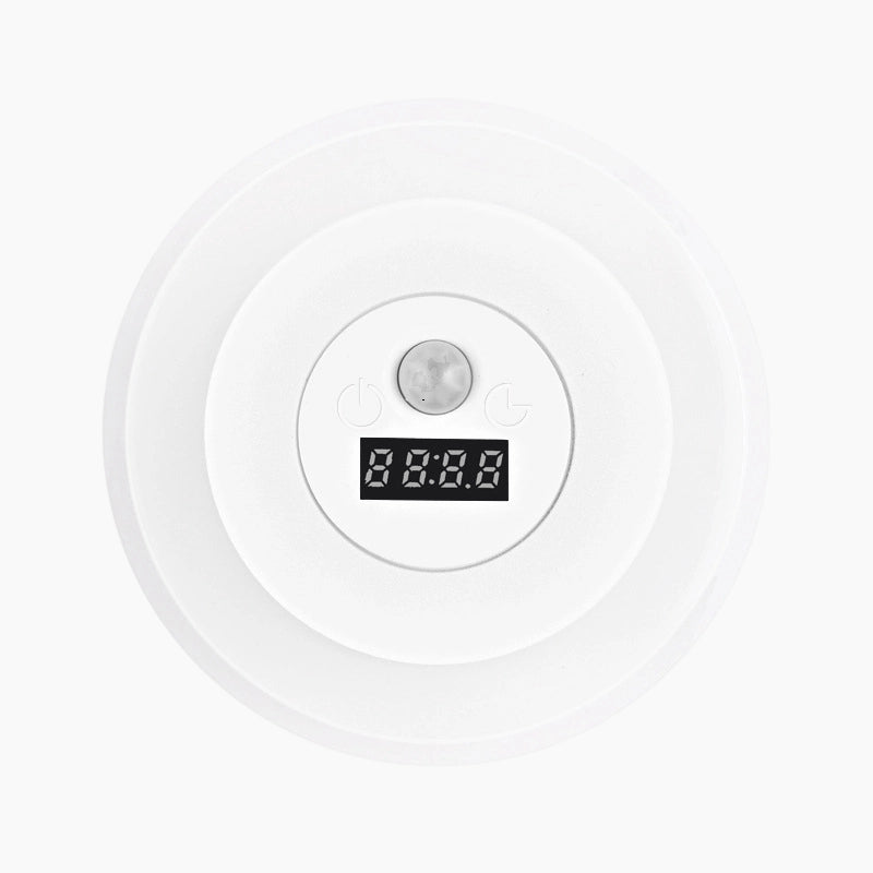 “1+1 ingyen 🎁✨” 🔥50% Kedvezmény🏷️💡 Intelligens LED-es éjszakai lámpa órával – 🌙 mozgásérzékelő, 3 színű fény, 🔋 energiahatékony