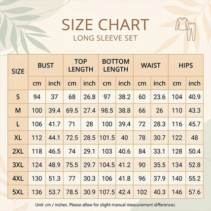 👚 Hosszú ujjú női blúz és széles szárú nadrág szett 👖