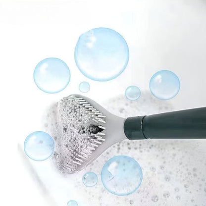 Ščetka za WC + dozirnik čistila – silikon, 360° | FLUSHBRUSH