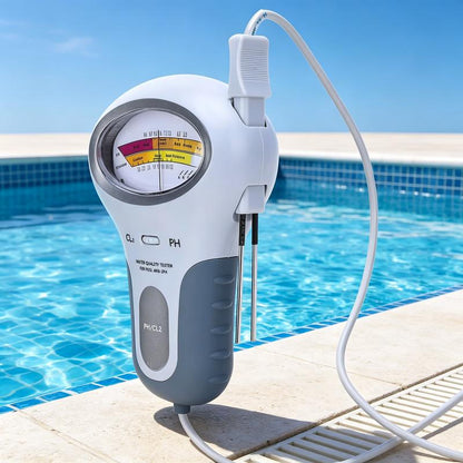 “1+1 ingyen 🎁✨”🔥50% Kedvezmény🏷️🔬 pH- és klórmérő úszómedencékhez, 💧 pontos digitális mérés, 🏊 gyors és egyszerű használat