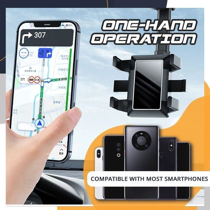 “1+1 ingyen 🎁✨”🔥50% Kedvezmény🏷️🚗 Forgatható és kihúzható autós telefon tartó – 🔄 állítható rúd, 360°-os forgás, stabil fogás