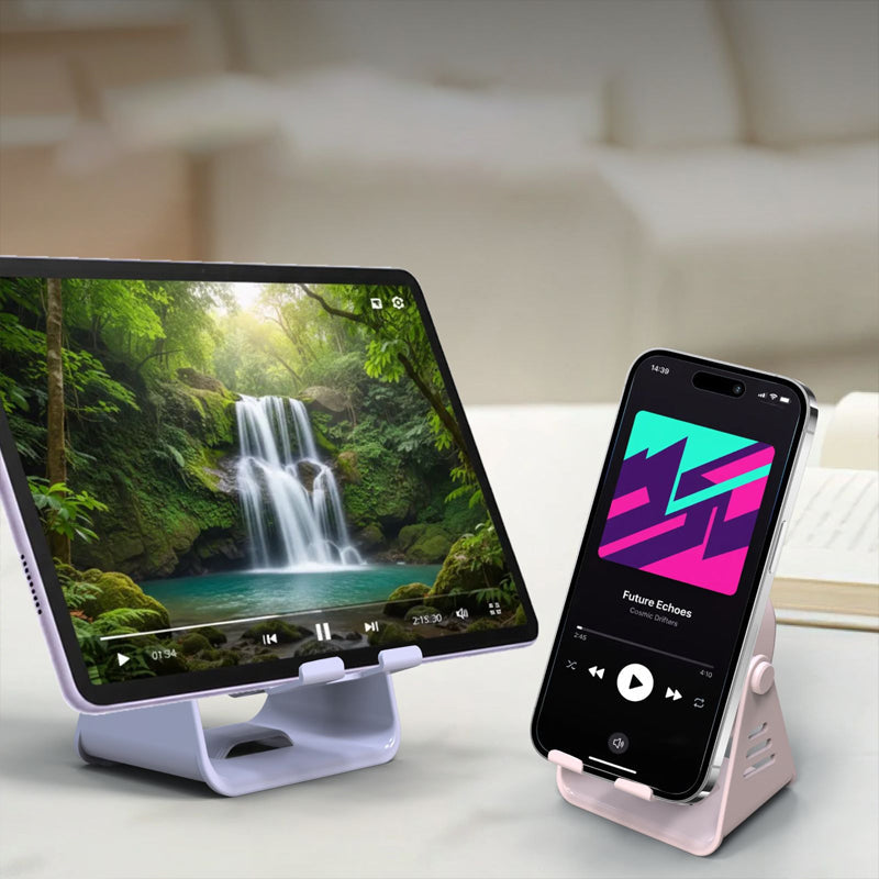 🔥50% Kedvezmény🏷️🎨Több színben kapható📱 Indukciós hangszórós telefonállvány – 🔊 360°-os surround hangzással, 🎵 Bluetooth nélkül is működik