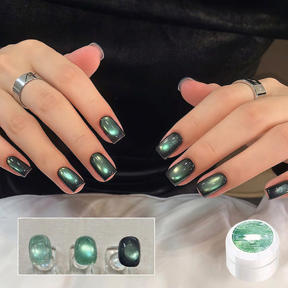 🔥50% Kedvezmény🏷️🐱 Mágneses csillámporos cat eye géllakk – ✨ üvegszerű jelly hatással, 🌈 17 színben – szalonminőség otthonra