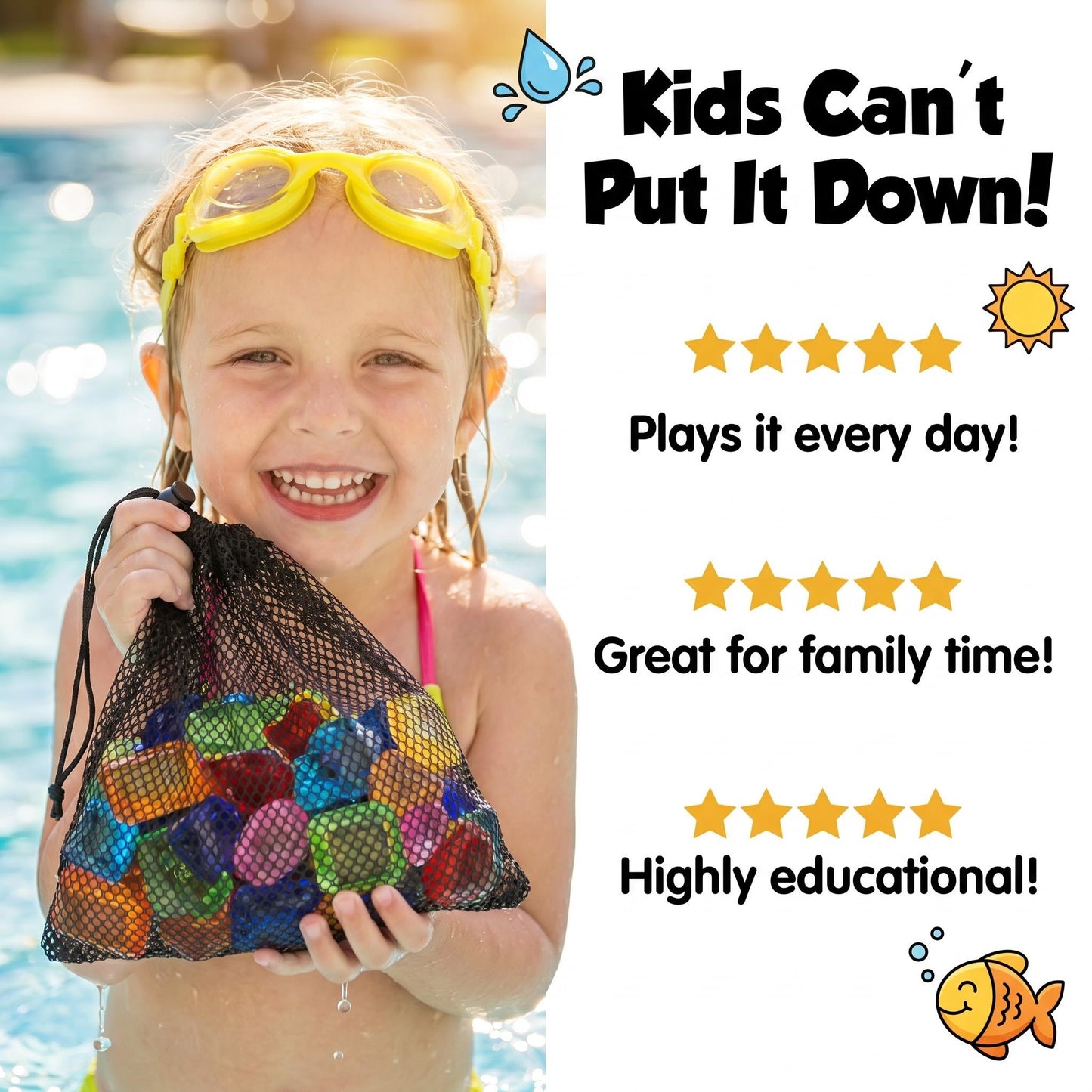 “1+1 ingyen 🎁✨” 🏊‍♂️💎 Víz alatti kalandjáték! SkillSprout búvár gyémántkereső – 🧠memória + sebesség, 💦medencéhez, 🎁64 színes drágakő