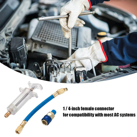 “1+1 ingyen 🎁✨”🔥50% Kedvezmény🏷️🔧 Precíziós AC olajfesték-befecskendező, 🛡️ sárgaréz felépítéssel, 💪 2500 PSI-ig – autóklímákhoz
