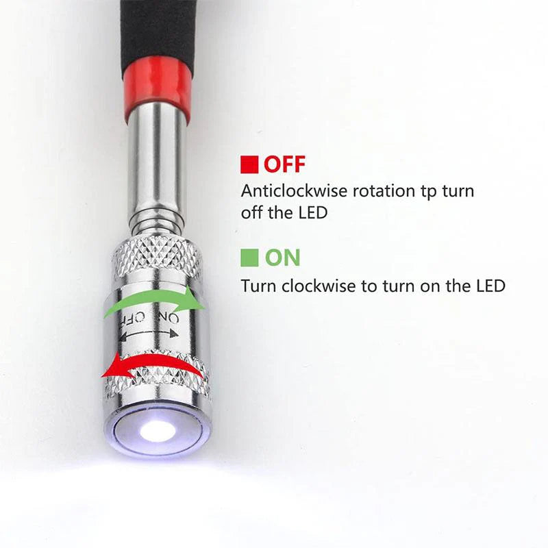 🧲 Akció: minél többet vásárolsz, annál többet spórolsz | Mágneses, kihúzható tartó 360°-os LED-del