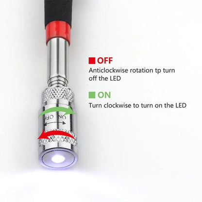 🧲 Akció: minél többet vásárolsz, annál többet spórolsz | Mágneses, kihúzható tartó 360°-os LED-del