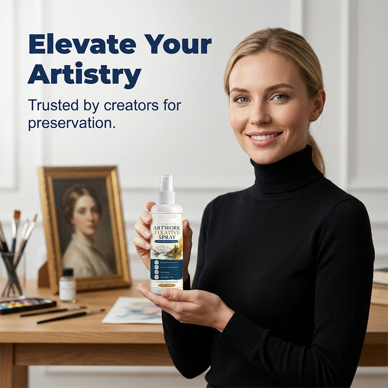 🔥50% Kedvezmény🏷️🎨 Professzionális rögzítő spray művészeknek – 🖌️ szénhez, pasztellhez és akrilhoz, 🌫️ ultrafinom ködfelhővel