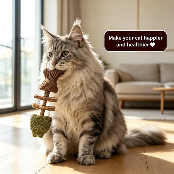 Žvečilka iz mačje mete in srebrne trte | CATTOY