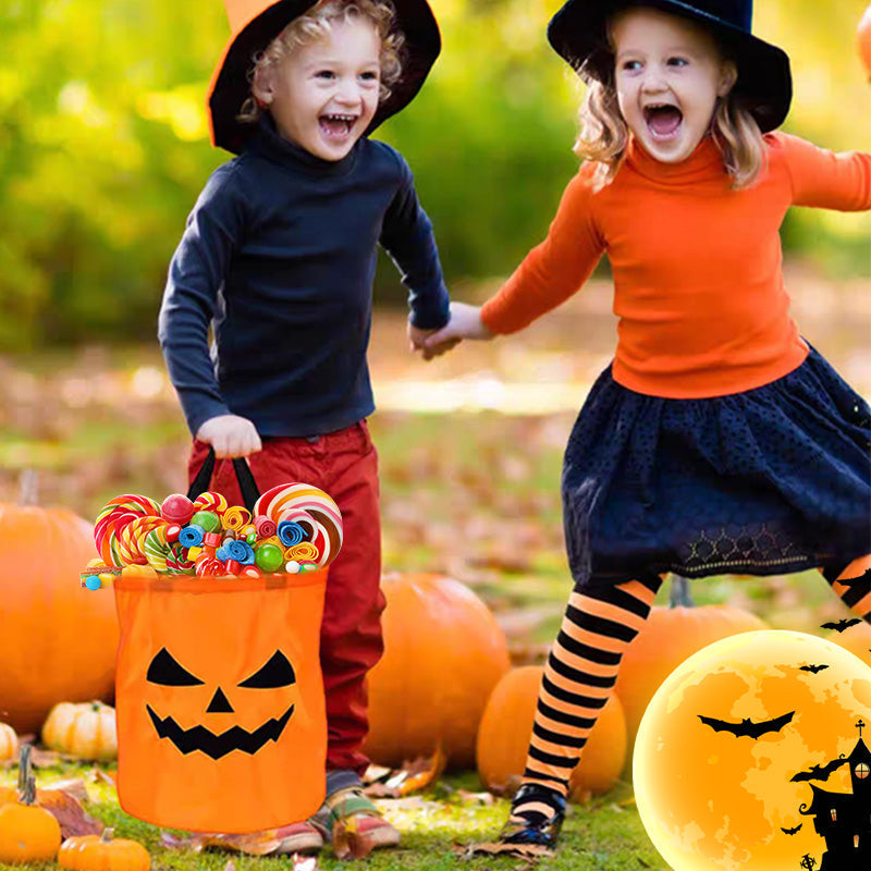 Halloween-i világító tökös táska