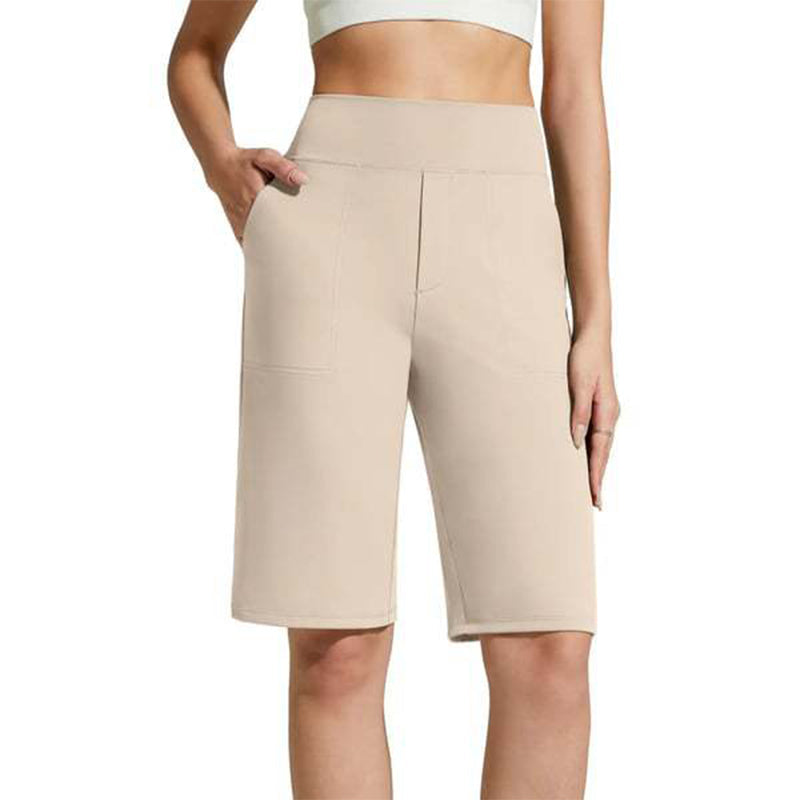 🔥50% Kedvezmény🏷️🌿 Kényelmes, rugalmas női túra rövidnadrág, 🏃‍♀️ négyirányú stretch anyaggal, 📱 mély oldalzsebekkel – S-2XL