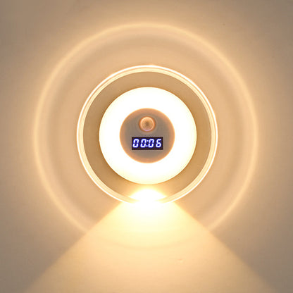 “1+1 ingyen 🎁✨” 🔥50% Kedvezmény🏷️💡 Intelligens LED-es éjszakai lámpa órával – 🌙 mozgásérzékelő, 3 színű fény, 🔋 energiahatékony