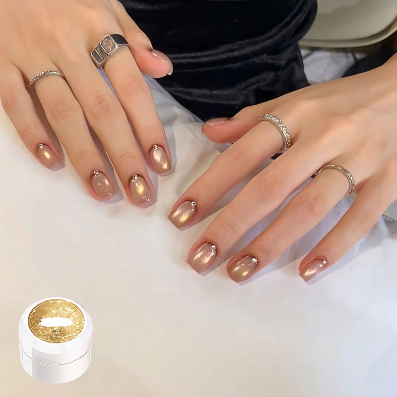 🔥50% Kedvezmény🏷️🐱 Mágneses csillámporos cat eye géllakk – ✨ üvegszerű jelly hatással, 🌈 17 színben – szalonminőség otthonra
