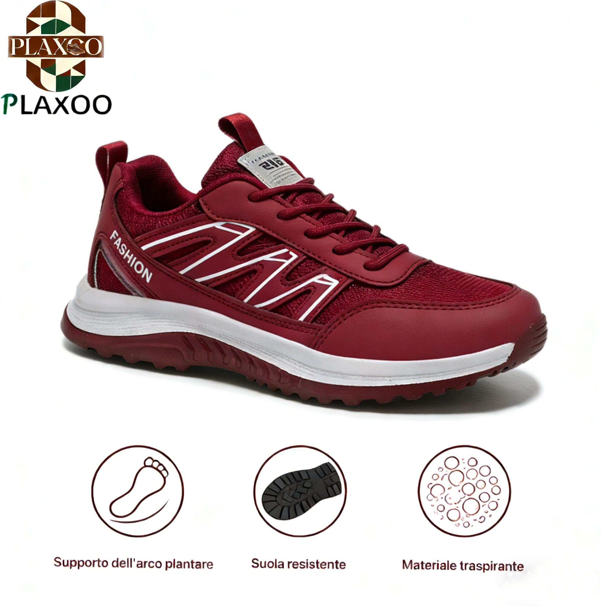 Plaxoo® |  Calzini omaggio del valore di 20 €! | Scarpe sportive ortopediche unisex 👞 Supporto ergonomico dell'arco plantare, suola antiscivolo, estremamente comode da indossare!