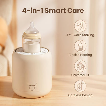 “1+1 ingyen 🎁✨”🔥50% Kedvezmény🍼 Automatikus palackrázó és melegítő – 🌡️ precíz hőmérséklet-szabályozással, 🔇 csendes működéssel – cumisüvegekhez