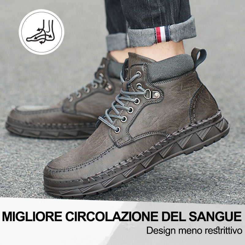 Plaxoo® | 🎁 Ricevi un paio di calzini in omaggio del valore di 20 €! | Stivaletti ortopedici unisex 👞 Supporto ergonomico dell'arco plantare, suola antiscivolo, estremamente comodi da indossare!