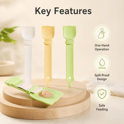 Stiskalna žlička za mačje priboljške | CATFEEDSPOON