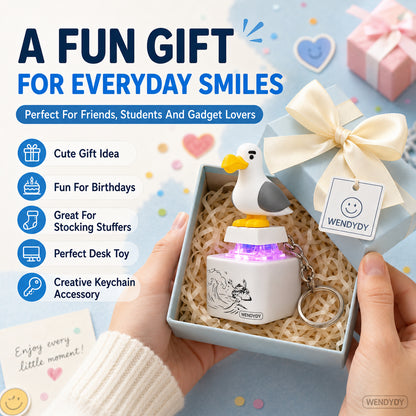 “1+1 ingyen 🎁✨”🐦 Hangvezérlésű világító kulcstartó, 🎵 dallamokra világít, 🔑 könnyen megtalálható a sötétben