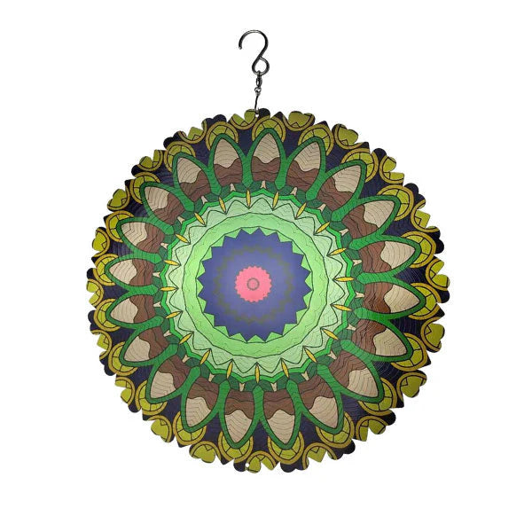 🔥50% Kedvezmény🎨Több színben kapható🌈🌬️ 3D színes szél mandala, 🍃 rozsdamentes acél, 🌸 kültéri-beltéri fali dekor – szellőre életre kel
