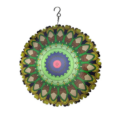 🔥50% Kedvezmény🎨Több színben kapható🌈🌬️ 3D színes szél mandala, 🍃 rozsdamentes acél, 🌸 kültéri-beltéri fali dekor – szellőre életre kel