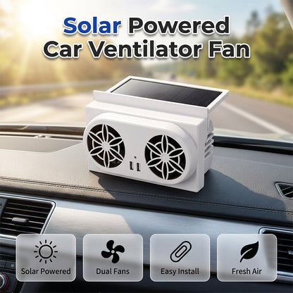⏰ Korlátozott ideig érvényes ajánlat 🎁☀️ Napenergiával működő autóventilátor – 🚗 három ventilátorral, 🔋 akkumulátor-kímélő technológiával – hűvös utazás minden napsütéses napon