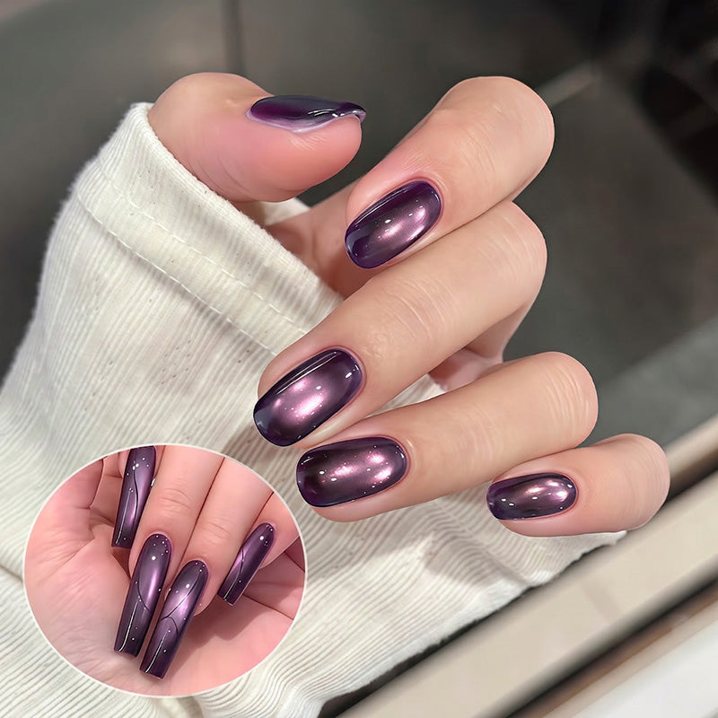 🔥50% Kedvezmény🏷️🐱 Mágneses csillámporos cat eye géllakk – ✨ üvegszerű jelly hatással, 🌈 17 színben – szalonminőség otthonra