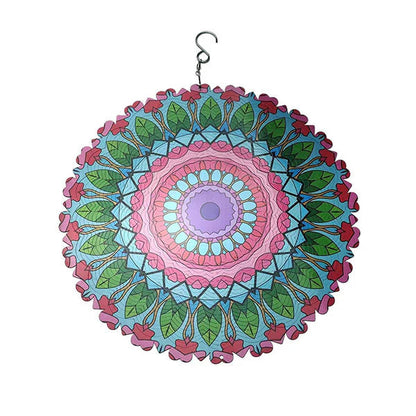 🔥50% Kedvezmény🎨Több színben kapható🌈🌬️ 3D színes szél mandala, 🍃 rozsdamentes acél, 🌸 kültéri-beltéri fali dekor – szellőre életre kel