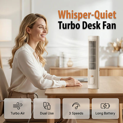 🔥50% Kedvezmény🏷️💨 Újratölthető légkeringető ventilátor, ✨ álló és fekvő módban is, 🔋 vezeték nélküli szabadság – 3 sebességfokozat