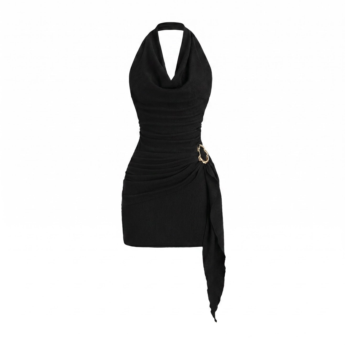 👗 Női alkalmi, nyakpántos, hátkivágásos, testhezálló, V-nyakú ruha ✨