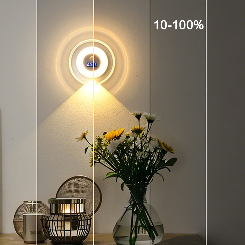 “1+1 ingyen 🎁✨” 🔥50% Kedvezmény🏷️💡 Intelligens LED-es éjszakai lámpa órával – 🌙 mozgásérzékelő, 3 színű fény, 🔋 energiahatékony