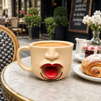 Zabaven keramični lonček z 3D iztegnjenim jezičkom | MUGFUN