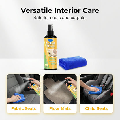 🔥50% Kedvezmény🏷️🚗 Mélytisztító autó tetőtisztító, 🧼 50/100 ml + mikroszálas kendő, 🛡️ szageltávolító enzimekkel – kárpitokhoz és szövetekhez