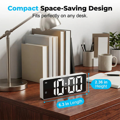 🔥 50% Kedvezmény 🏷️Korlátozott ideig érvényes ajánlat 🎁⏰Minimalista digitális ébresztőóra hálószobába és irodába